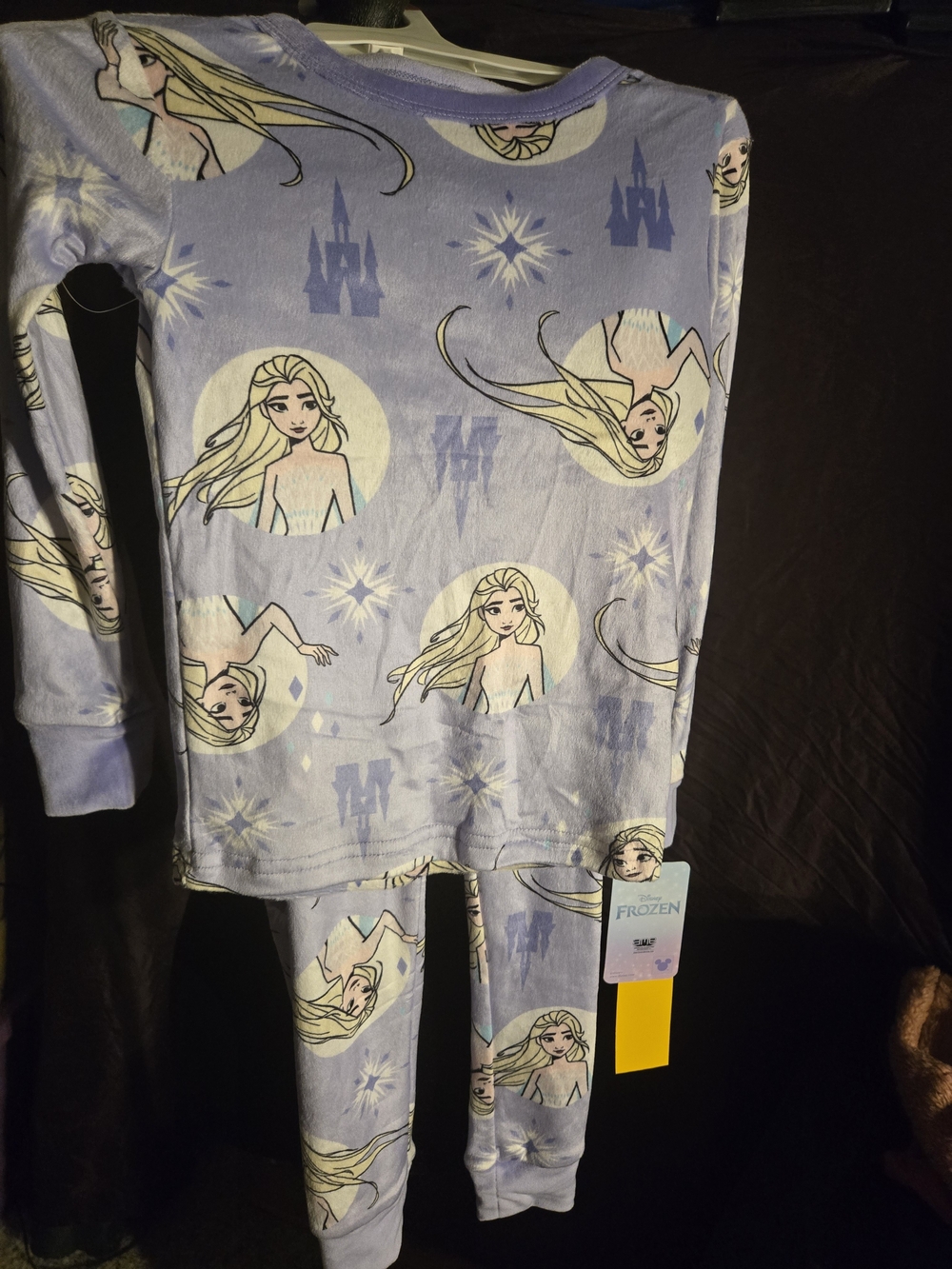 Disney Light Purple Elsa Frozen Long-Sleeve Pajama Set